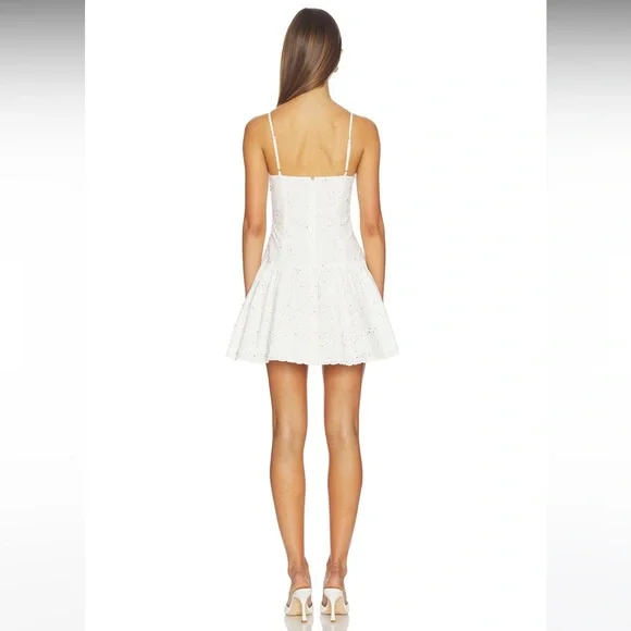 NWOT! MAJORELLE Zariah Mini Dress in White - Picture 4 of 11